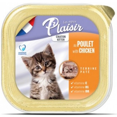 Plaisir cat kitten kuřecí a mléko 100 g