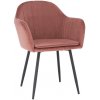 Tempo Kondela Dizajnové kreslo, ružovohnedá Velvet látka, ZIRKON