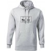 Beer - periodická tabuľka - Mikina pánska Cape s kapucňou - 2XL ( Svetlosivý melír )