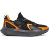 Unisexová basketbalová obuv Under Armour, FLOW FUTR X 4 čierna,oranžová, 43 EU