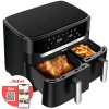 Teplovzdušná fritéza Tefal Dual XXL Easy Fry EY9428E0 Čierna