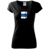 Turistická značka - modrá - Dámske tričko Pure - 3XL ( Čierna )
