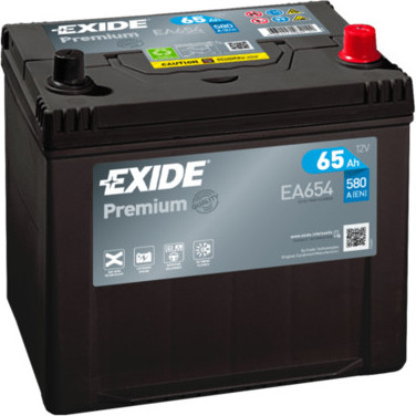 Exide Premium 12V 65Ah 580A EA654