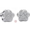 Charm Sterlingové stříbro 925 Tlapička lásky - amulet věrnosti a oddanosti, korálek na náramek zvíře