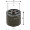 Olejový filter P7124 Bosch F026407124