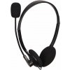 Slúchadlá s mikrofónom Gembird MHS-123, čierne MHS-123