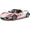 Bburago Race Porsche 918 Weissach biela 1:24
