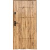 Vchodové dvere Tytan, 80 P, rozmer vr. zárubne: 900 × 2070 mm, oceľ, pravé, dub Sonoma, plné, Z81495