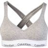 Calvin Klein BRALETTE LIFT sivá,biela,čierna Dámska podprsenka XS