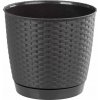 Prosperplast Kvetináč Ratolla Round 25 cm umbra