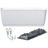 Prosperplast truhlík s hákmi Ratolla PW Biela 59 cm