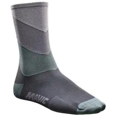Mavic Graphic Stripes Glacier cyklistické ponožky Gray/Smoked Pearl