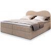 Manželská boxspring posteľ s úložným priestorom Fluvia N 180x200 - béžová