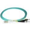 XtendLan FOP-LCST-D-1-50-OM3 FO patch, LC-ST, 50/125 duplex OM3, LS0H, 1m