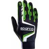 Sparco Hypergrip+ Sim Racing gamingové rukavice, farba čierno-zelená, veľkosť 11