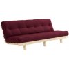 sofa LEAN by Karup - 65*190 cm natural (prírodné) + futon bordeaux 710