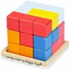 Bigjigs Toys Drevená skladacia kostka