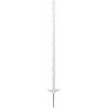 KERBL 44491 BASIC plastový stĺpik pre elektrický ohradník 105 cm, dvojitý nášľap, biely