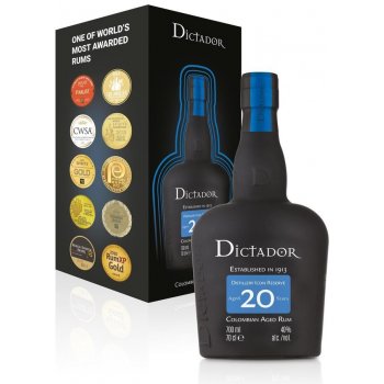 Dictador 20y 40% 0,7 l (kartón)