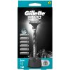Gillette Holiaci strojček Mach3 Charcoal + 6 hlavíc
