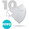 Nanolab 10 x Český bezpečný nano respirátor FFP3 biely Možnosť: uni