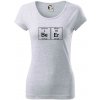 Beer - periodická tabuľka - Dámske tričko Pure - L ( Svetlosivý melír )