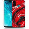 Picasee silikónový prehľadný obal pre Honor 9X Lite - Red black