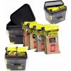 Návnada SADA MIX chutí 4 x návnada Profess Optima 4 kg + vedro Mikado 10 l