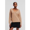 KARL LAGERFELD LIGHT V-NECK KNIT SWEATER NOMAD