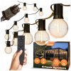 Záhradná girlanda Smartled 15 m, 25 LED žiaroviek, teplá biela, IP65