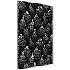 Vertikálny foto obraz akrylový Čierno-biele bodky 50x100 cm