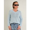 MADAME SUE Svetlomodrý sveter TAYRA Farba: Svetlo modrá, Veľkosť: UNI S-XL