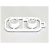 Kyosho MZH-131W-W3 Ráfiky Multi Wheel II W/White Offset 3.0/RE30/2 ks (K.MZH131W-W3B)