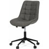 AUTRONIC Pracovná stolička, výškovo nastaviteľná, šedá látka, KA-V3120 GREY3