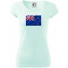 Nový Zéland Vlajka obdĺžnik - Pure dámske tričko - S ( Frost )
