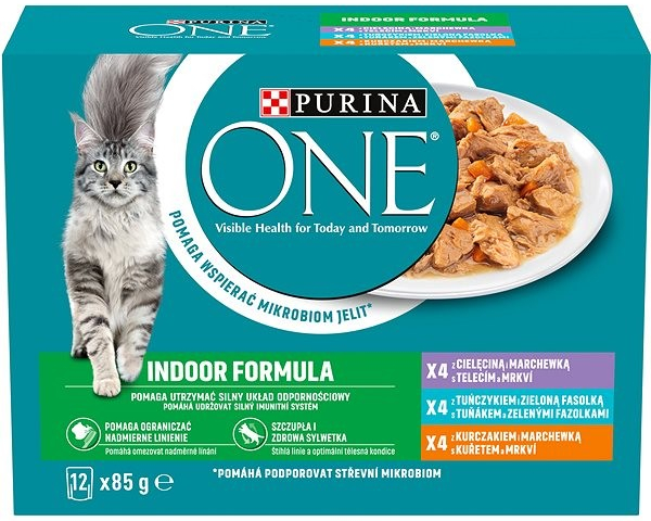 Purina One indoor lahodný výber v šťave 12 x 85 g