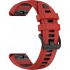 VSETKONAMOBIL 131633 SPORTY QUICK FIT Vymeniteľný silikónový remienok Garmin - šírka 20mm červený
