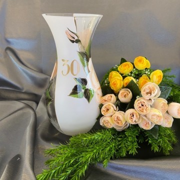 Maľovaná výročná váza k narodeninám 30 od 30,6 € - Heureka.sk