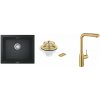 Súprava kuchynská batéria Grohe Essence 30270GN0, granitový drez Grohe K700 31654AP0, 40997GN0