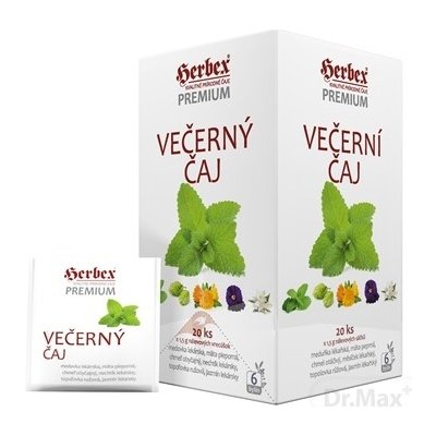 HERBEX Premium VEČERNÝ čaj bylinná zmes čaj 20 x 1,5 g