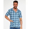 Pánske pyžamo Cornette 318/48 3XL-5XL - Modrá / 4XL