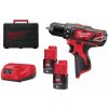 Akumulátorová skrutkovačka Milwaukee M12 BDD-202C