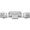 Keter SCANDI LINEA 3 SEATERS SET Ash grey/Storm grey