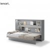 Dig-net nábytok Sklápacia posteľ Lenart BED CONCEPT BC-05 sivá | 120 x 200 cm