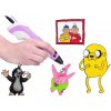 SOLEX 3D pero 3D PEN-2 ružové s 6m vláknom ABS