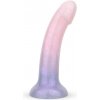 EasyToys Mermaid trblietavé dildo 19cm ružové