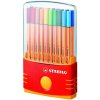 Sada linerov STABILO point 88/20S - mix farieb - 0,4 mm - 0.4 milimetra - mix farieb - 20 kusov - písanie, kreslenie - SADA 20 KS - Stabilo - STABILO point liner 88 STABILO