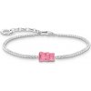 Thomas Sabo A2187-052-9-L19V náramek with pink goldbears with stones silver