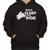 Fajntričko Motorkárska mikina - Eat, sleep and ride, Farba čierna, Strih/ Variant Pánsky/UNISEX
