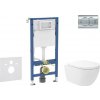 Geberit Duofix - Set predstenovej inštalácie, klozetu Oudee Vortex a dosky softclose, tlačidlo Delta01, lesklý chróm SANI11CA1150B